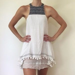 FREE PEOPLE Embroidered A-Line Dress